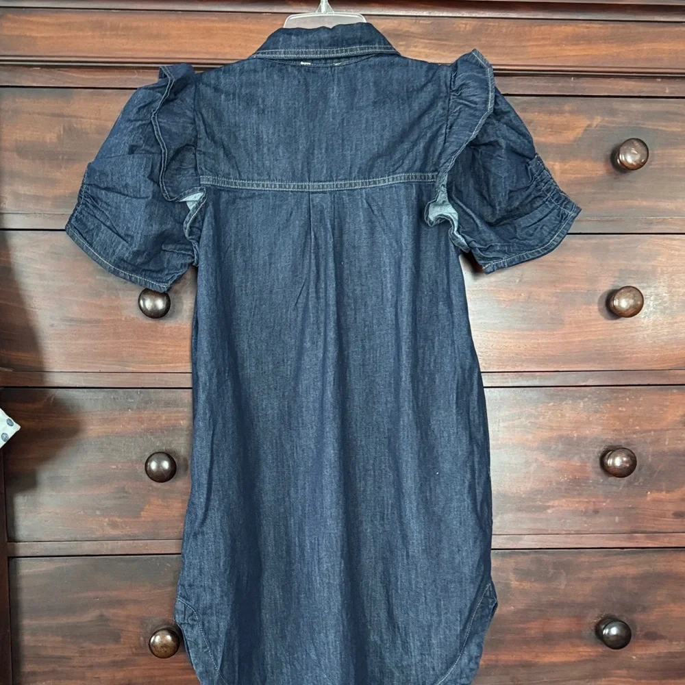Pilcro Dark Blue Denim Mini Dress - Picture 7 of 8